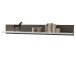 Wohnwand >Trento II< in Weiß/Hochglanz aus Metall - 301x201x52cm (BxHxT)
