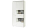 Wohnwand >Trento V< in Weiß/Hochglanz aus Metall - 351x201x52cm (BxHxT)