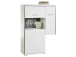 Wohnwand >Trento VIII< in Weiß/Hochglanz aus Metall - 319x201x52cm (BxHxT)