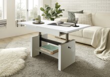 Couchtisch >Bruni< in Weiß - 150x48x65cm (BxHxT)
