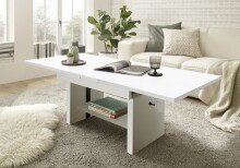 Couchtisch >Bruni< in Weiß - 150x48x65cm (BxHxT)