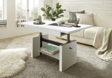 Couchtisch >Bruni< in Weiß - 150x48x65cm (BxHxT)