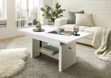 Couchtisch >Bruni< in Weiß - 150x48x65cm (BxHxT)