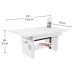 Couchtisch >Bruni< in Weiß - 150x48x65cm (BxHxT)