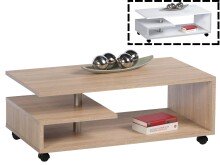 Couchtisch >Madison I< in Alufarben - 105x40x60cm...