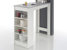 Bartisch >Rosalyn< in Weiß - 115x103x50cm (BxHxT)