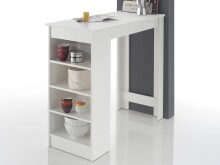 Bartisch >Rosalyn< in Weiß - 115x103x50cm (BxHxT)