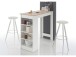 Bartisch >Rosalyn< in Weiß - 115x103x50cm (BxHxT)