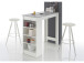 Bartisch >Rosalyn< in Weiß - 115x103x50cm (BxHxT)