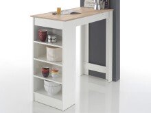 Bartisch >Rosalyn< in Sonoma Eiche Weiß -...