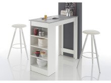 Bartisch >Rosalyn< in Beton Weiß - 115x103x50cm (BxHxT)