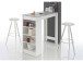 Bartisch >Rosalyn< in Beton Weiß - 115x103x50cm (BxHxT)