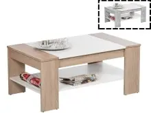 Couchtisch >Ariela I< in Weiß - 100x44x58cm...
