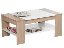 Couchtisch >Ariela I< in Sonoma-Eiche - 100x44x58cm (BxHxT)