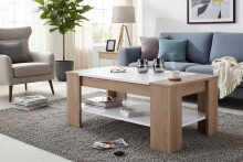 Couchtisch >Ariela I< in Sonoma-Eiche - 100x44x58cm (BxHxT)