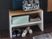 Sitzbank >Clayborn< in Weiß - 63x42x40cm (BxHxT)