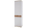 Garderobenschrank >Clayborn< in Weiß aus Metall - 58x205x40cm (BxHxT)