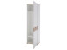 Garderobenschrank >Clayborn< in Weiß aus Metall - 58x205x40cm (BxHxT)