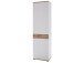 Garderobenschrank >Clayborn< in Weiß aus Metall - 58x205x40cm (BxHxT)