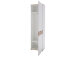 Garderobenschrank >Clayborn< in Weiß aus Metall - 58x205x40cm (BxHxT)