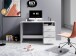 Schreibtisch >Mack< (B/H/T 123 x 76 x 50 cm) in Weiß - 123x76x50cm (BxHxT)
