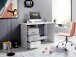 Schreibtisch >Mack< (B/H/T 123 x 76 x 50 cm) in Weiß - 123x76x50cm (BxHxT)