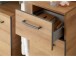 Unterschrank >Austin I< in grau aus Glas - 30x81x33cm (BxHxT)