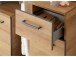Unterschrank >Austin I< in grau aus Glas - 30x81x33cm (BxHxT)
