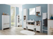 Waschbeckenunterschrank >Fiann< in Alufarben -...