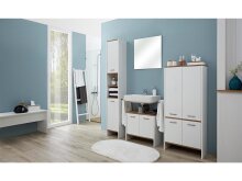 Waschbeckenunterschrank >Fiann< in Alufarben - 62x54x28cm (BxHxT)