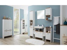 Waschbeckenunterschrank >Fiann< in Alufarben -...