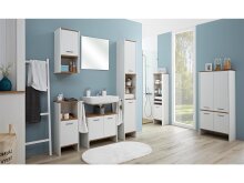 Waschbeckenunterschrank >Fiann< in Alufarben - 62x54x28cm (BxHxT)