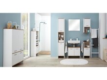 Waschbeckenunterschrank >Fiann< in Alufarben - 62x54x28cm (BxHxT)