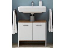 Waschbeckenunterschrank >Fiann< in Alufarben -...