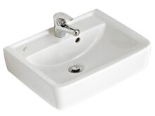 Waschbecken >Laos I< in Weiß aus Keramik - 12cm (H)