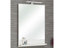 Badmöbel-Set >Laos I< in Weiß aus Keramik - 50x3,5x7cm (BxHxT)