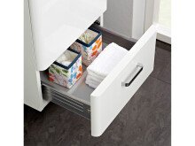 Badmöbel-Set >Laos I< in Weiß aus Keramik - 50x3,5x7cm (BxHxT)