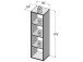Regal >Wellington< in Sonoma-Eiche - 38.2x141.8x32.9cm (BxHxT)