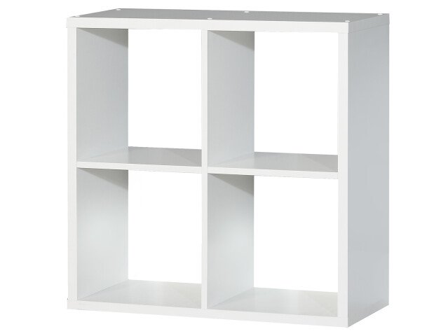 Regal >Wellington< in Weiß - 72.7x72.8x32.9cm (BxHxT)