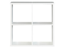 Regal >Wellington< in Weiß - 72.7x72.8x32.9cm (BxHxT)