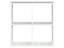 Regal >Wellington< in Weiß - 72.7x72.8x32.9cm (BxHxT)