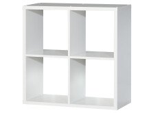 Regal >Wellington< in Weiß - 72.7x72.8x32.9cm (BxHxT)