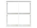 Regal >Wellington< in Weiß - 72.7x72.8x32.9cm (BxHxT)