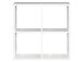 Regal >Wellington< in Weiß - 72.7x72.8x32.9cm (BxHxT)