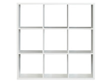 Regal >Wellington< in Weiß - 107.2x107.3x32.9cm (BxHxT)