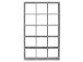 Regal >Wellington IV< in Betonoptik - 107,2x176,2x32,9cm (BxHxT)