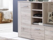 Kompaktgarderobe >Chevy< in Sandeiche Nachbildung - 155.2x200x41.6cm (BxHxT)