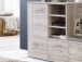 Kompaktgarderobe >Chevy< in Sandeiche Nachbildung - 155.2x200x41.6cm (BxHxT)