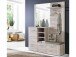 Kompaktgarderobe >Chevy< in Sandeiche Nachbildung - 155.2x200x41.6cm (BxHxT)