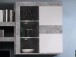 Wohnwand >Aguste< in Beton Weiß aus Glas - 300x200.9x41cm (BxHxT)